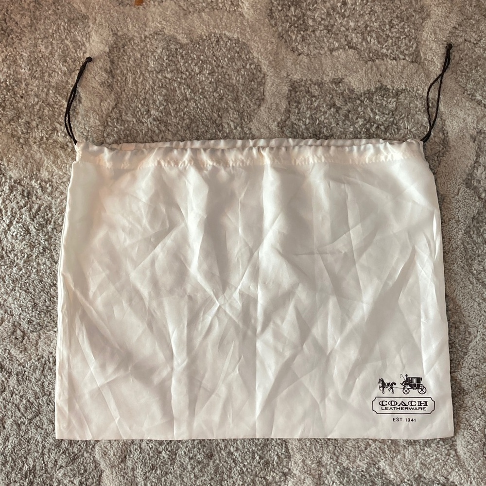 Coach White Dust Bag